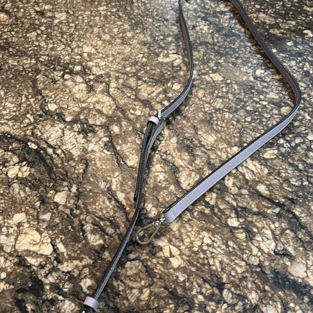 MCM Authentic NWOT Saffiano Nuovo Gray Tote Crossbody Bag with Dust bag - Picture 12 of 14